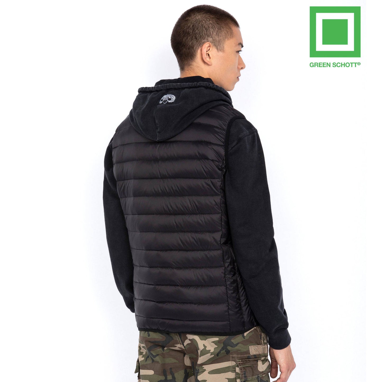 Oakland Recycled Down Vest - Black