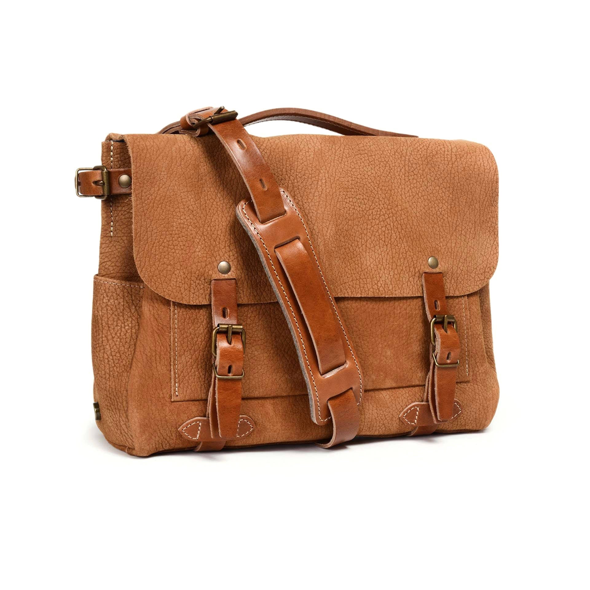 Bleu de Chauffe Eclair Postman Bag M - Caramel