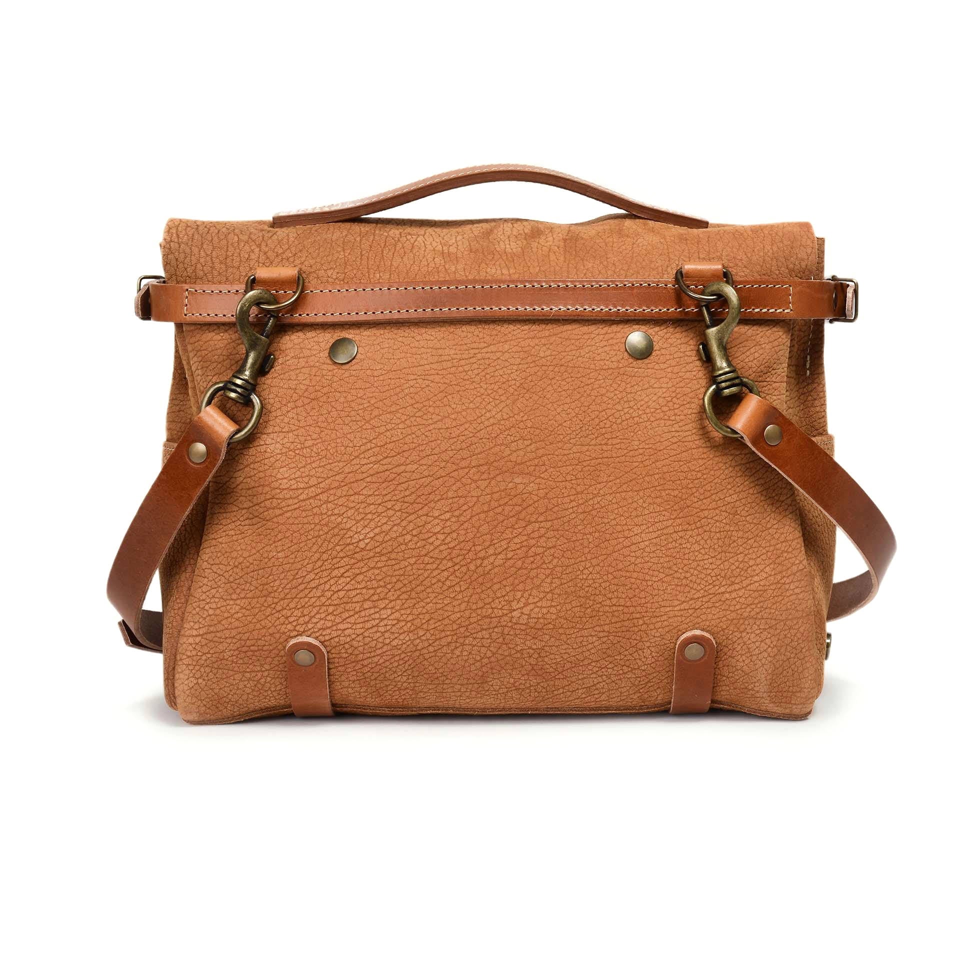 Bleu de Chauffe Eclair Postman Bag M - Caramel