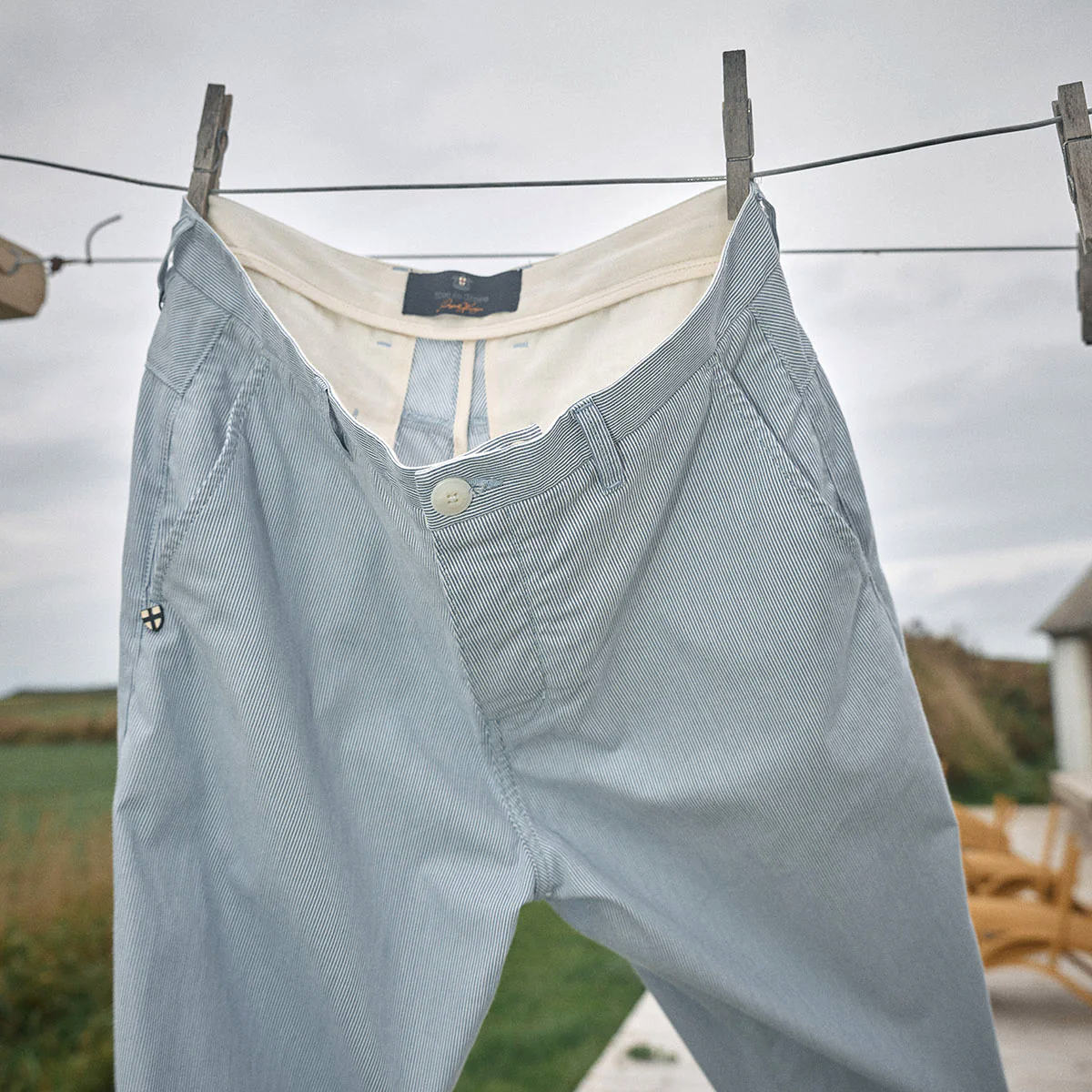Palto Riga Chino - Blue Stripe