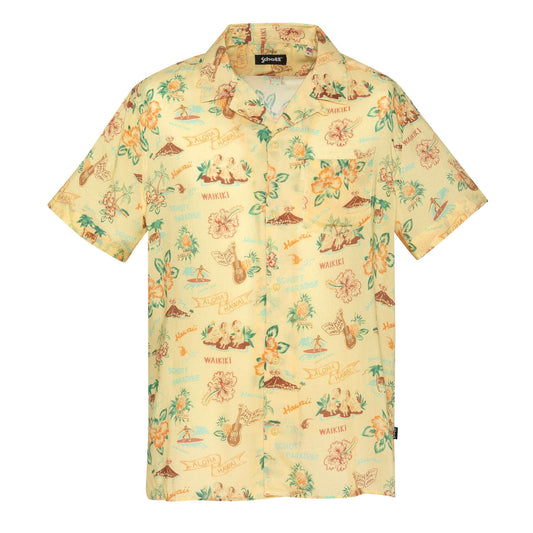 Schott Pacific Hawaii Shirt - Yellow