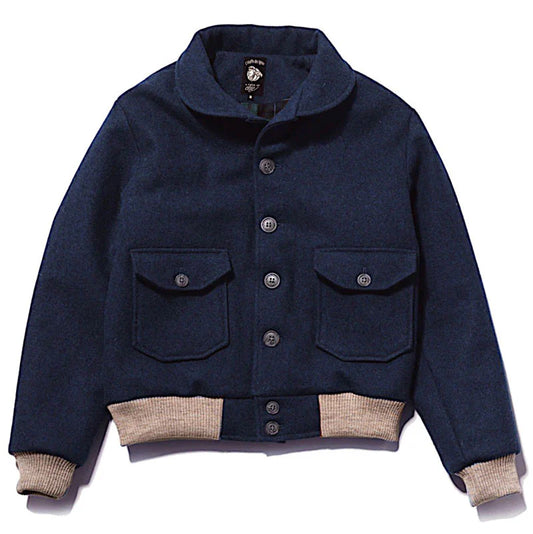 Torpedo Blouson Burel Wool - Marine