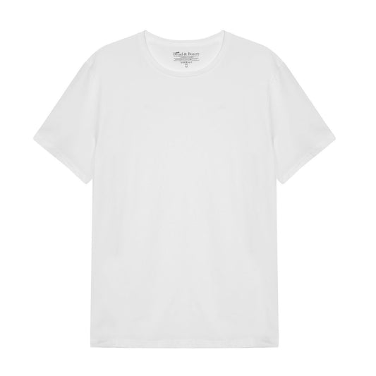 T-Shirt mit Rundhalsausschnitt – Weiß