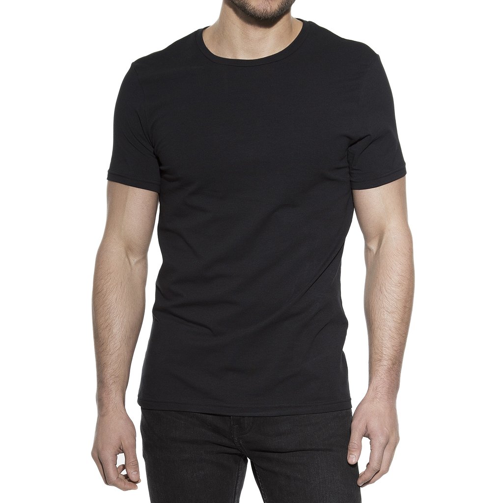 Crew Neck Tee - Black - L'Atelier 