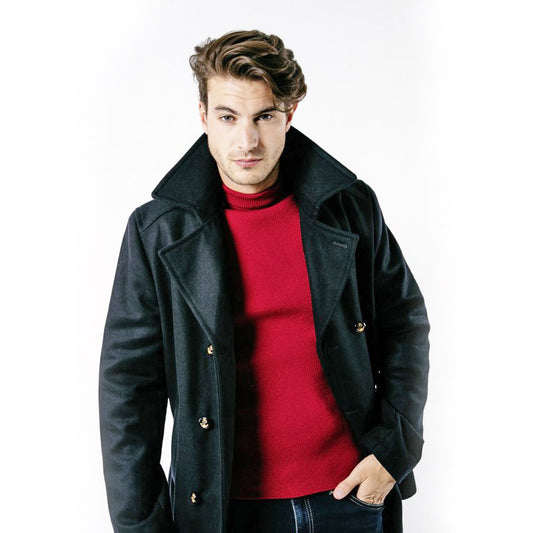 St. Hilaire Cabanjacke aus Wolle - Dunkelblau