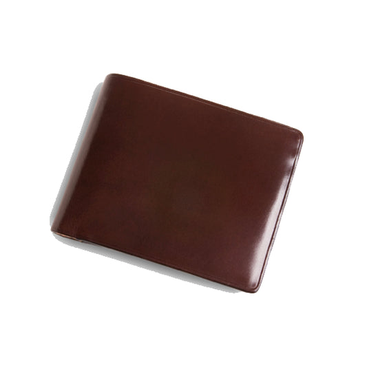 Bi-Fold Card Wallet Coloured Inside - Brown