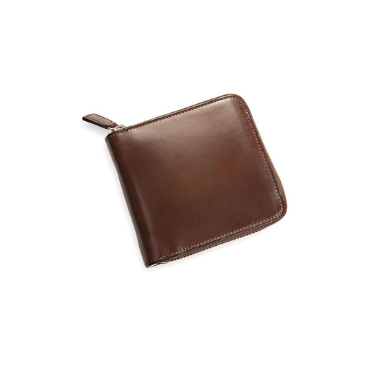 Zip wallet dark brown