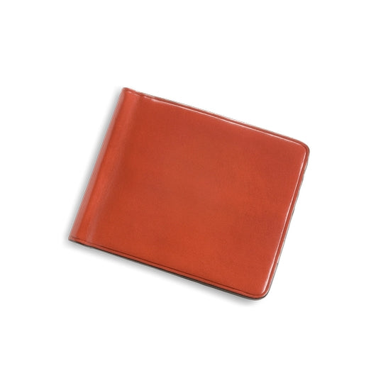 Il Bussetto bi fold clip wallet red