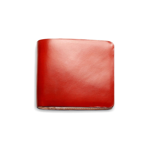Bi-Fold Wallet Druckknopf - Korallenrot