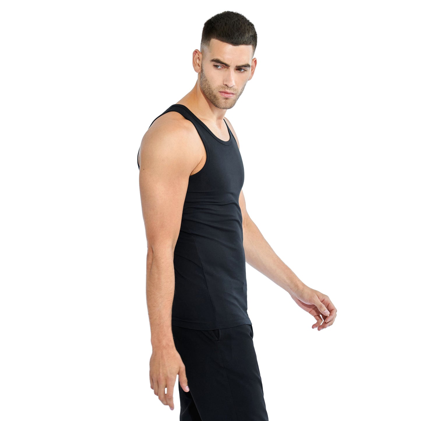 2er-Pack Tanktops – Schwarz