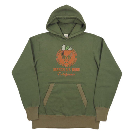 Buzz Rickson x PEANUTS "MARCH A.F.BASE" Hooded BR69074 - Olive