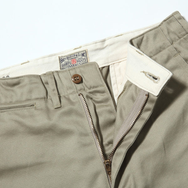 Buzz Rickson Orig Specs Cotton Chino BR40024 - Khaki back detail