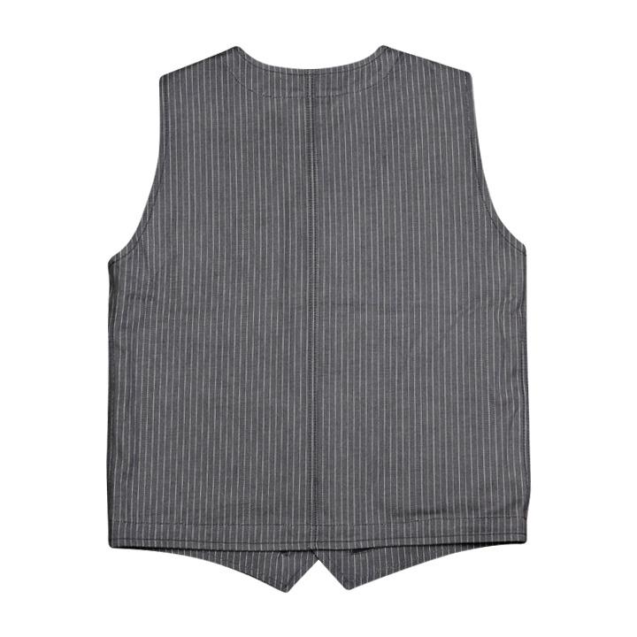 1937 Roamer Vest Selvage - Grey Wabash - L'Atelier 