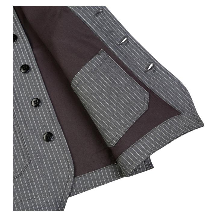 1937 Roamer Vest Selvage - Grey Wabash - L'Atelier 