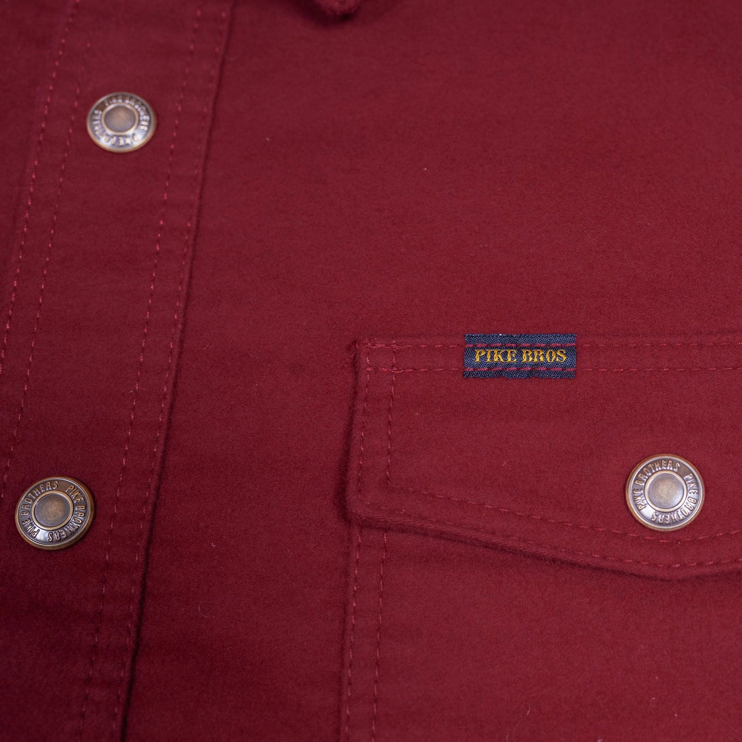 1943 CPO Moleskin Shirt - Dark Red