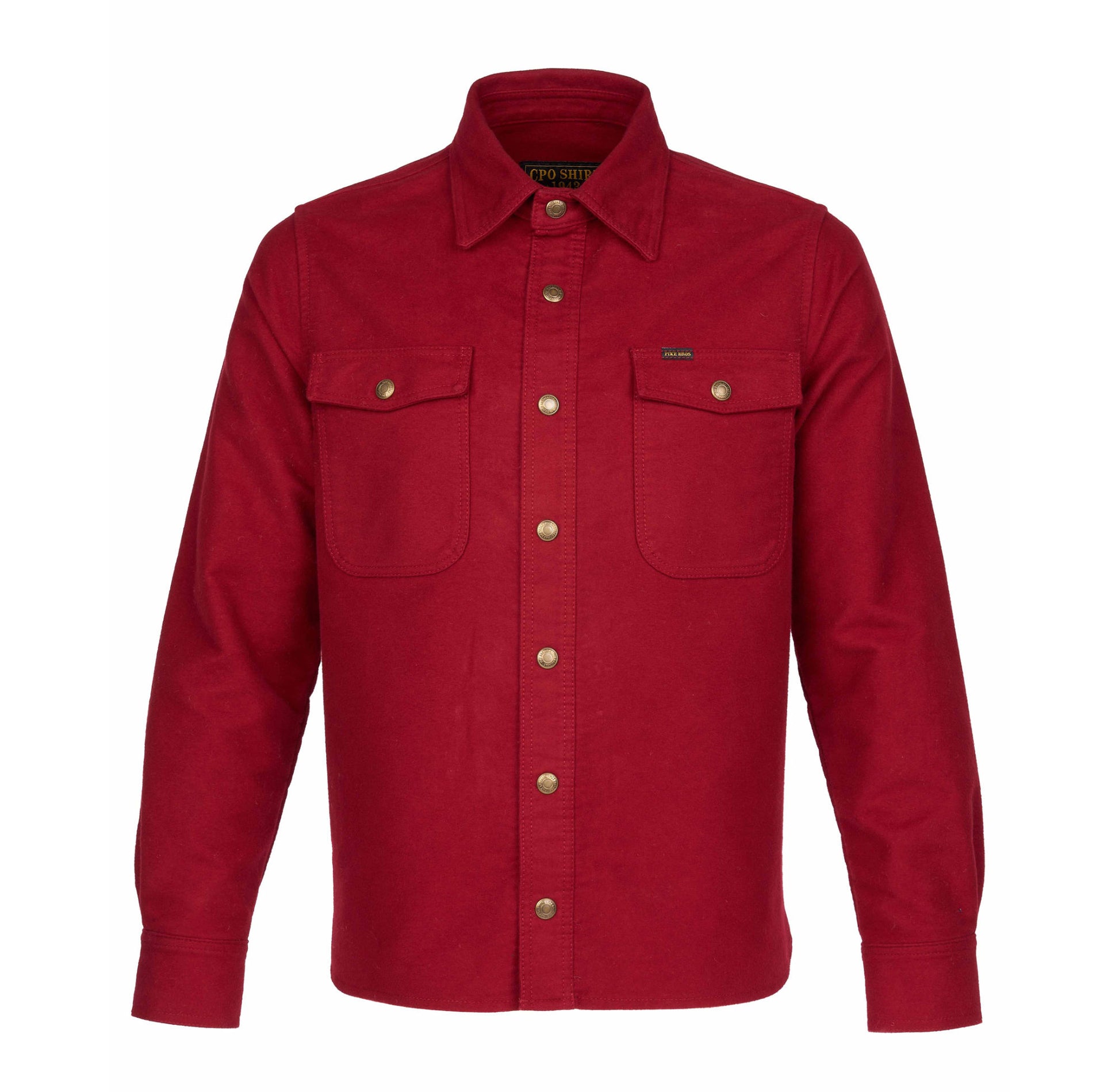 Pike Brother 1943 CPO Moleskin Shirt - Dark Red