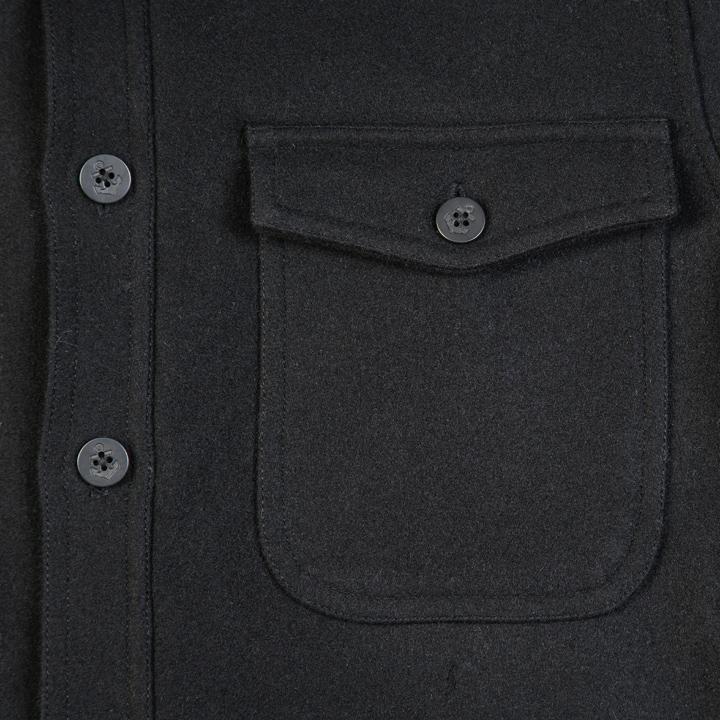 1943 CPO Wool Shirt - Black - L'Atelier 