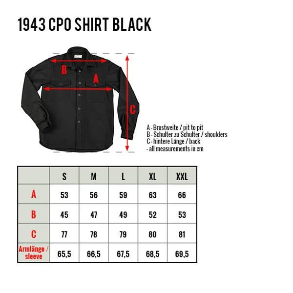 1943 CPO Wool Shirt - Black - L'Atelier 
