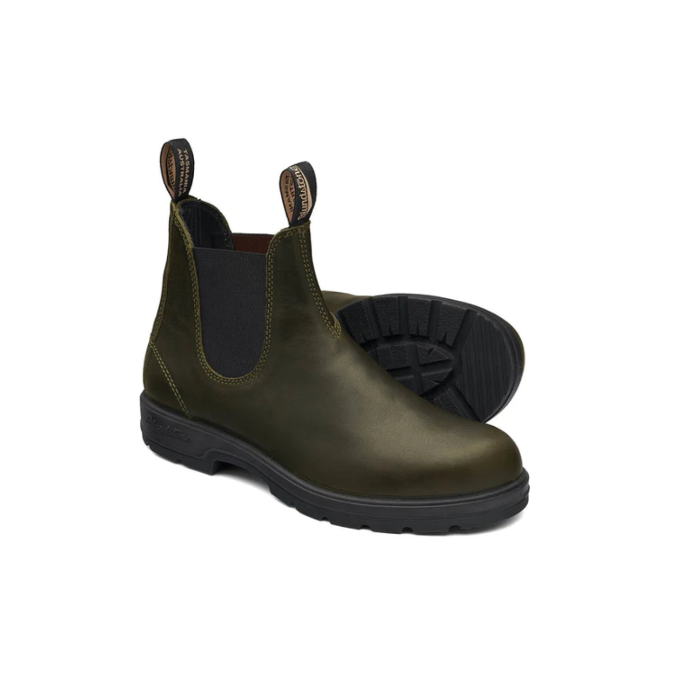 blundstone 2246 Dark green chelsea side view with sole