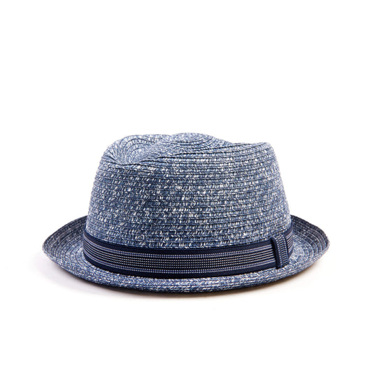 Pork Pie Straw - Jeans Small Hatband