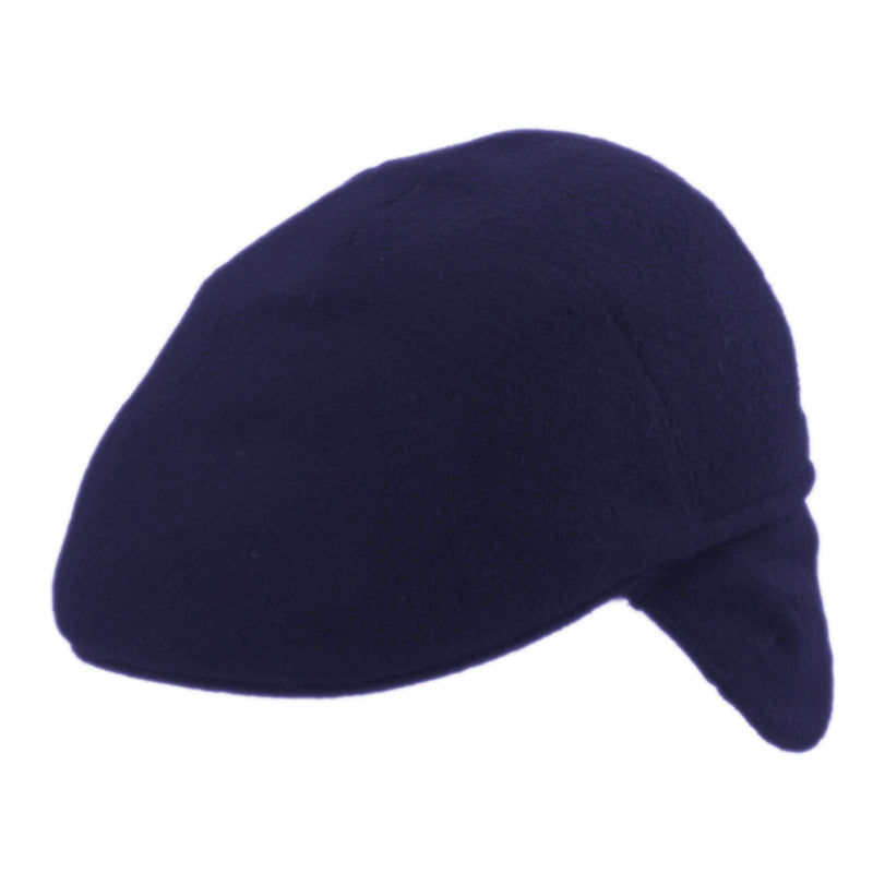 Flatcap Woll-Ohrenklappen - Marineblau