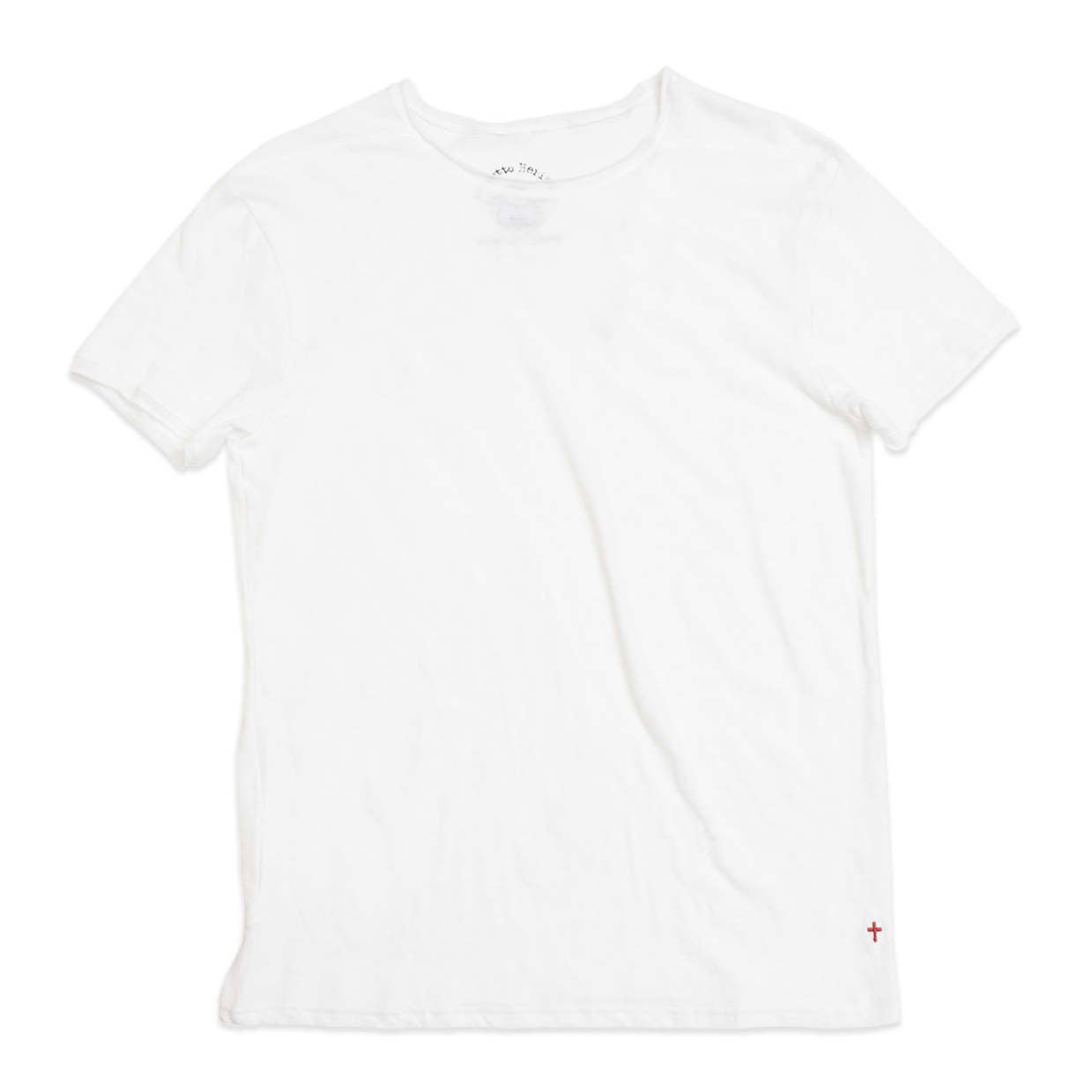 blue de genes lino t-shirt white