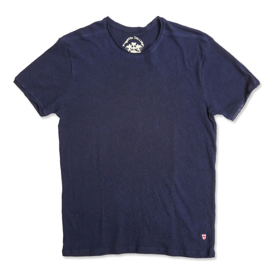 blue de genes lino t-shirt blue sea