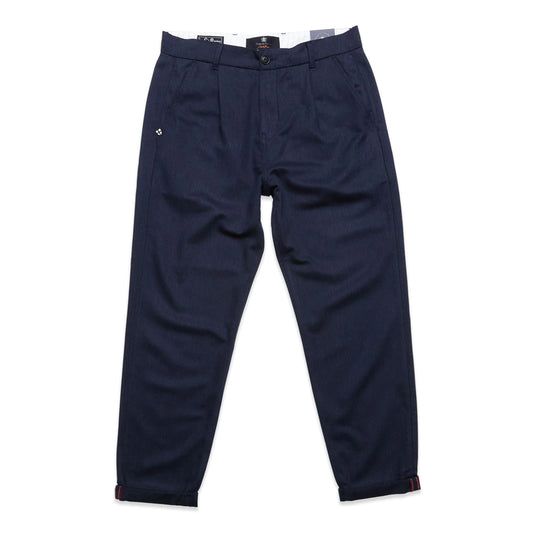 Blue de Genes Bravuomo Dorian Wool Chino - Navy
