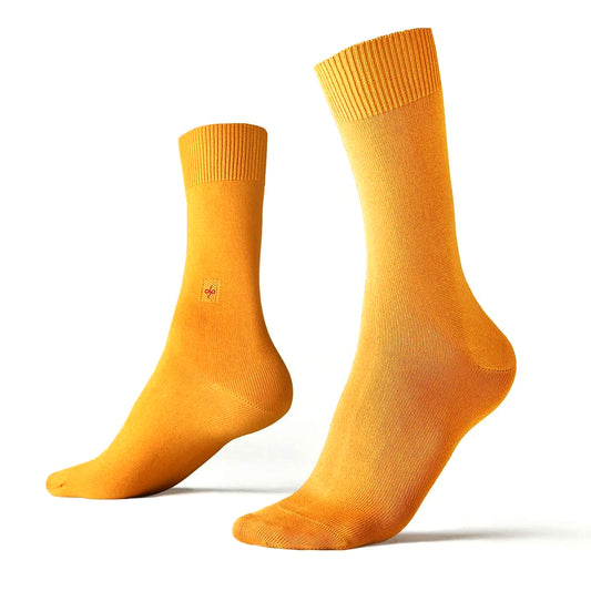 dueple crew plain regular sock honey