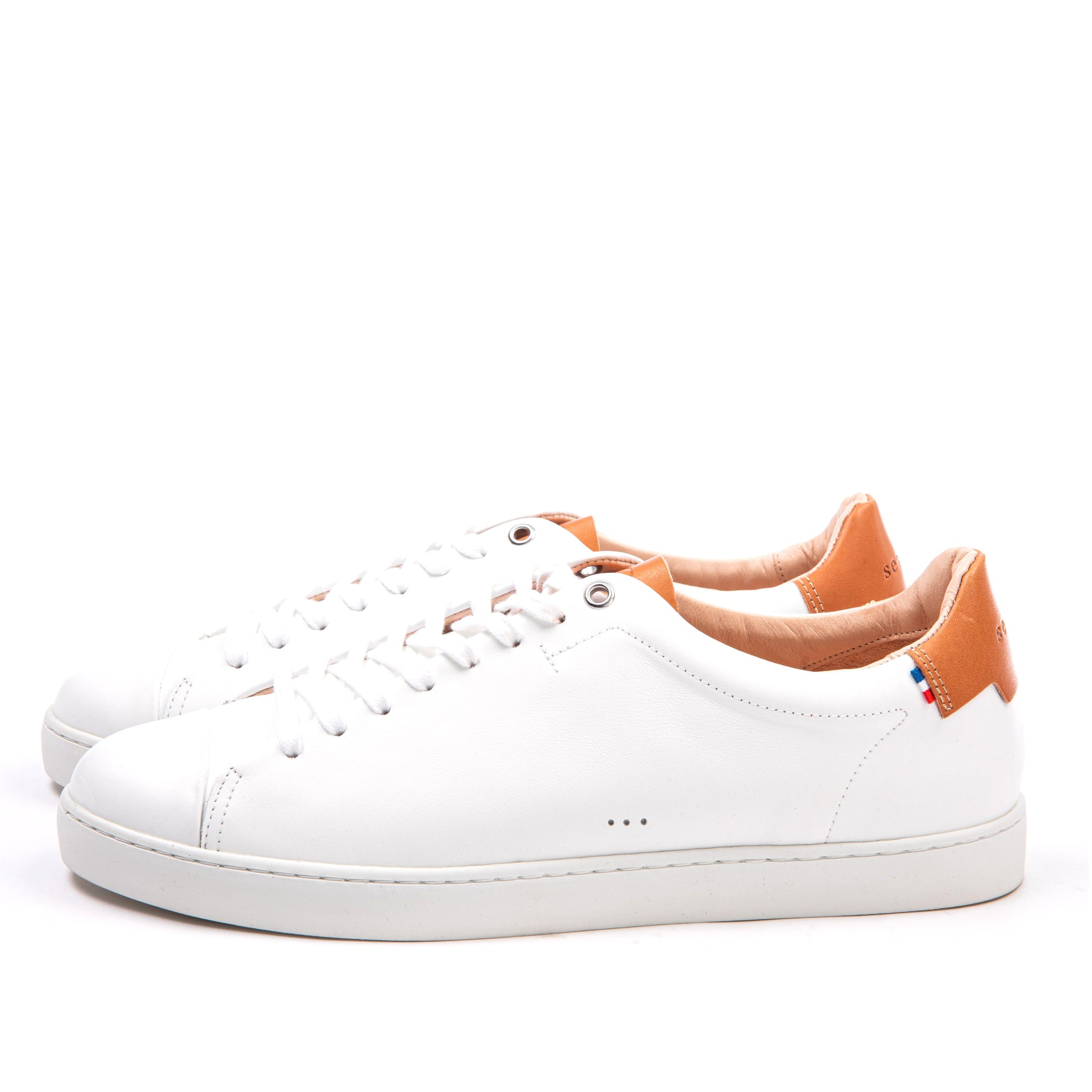 Sessile Abelia leather sneaker blanc
