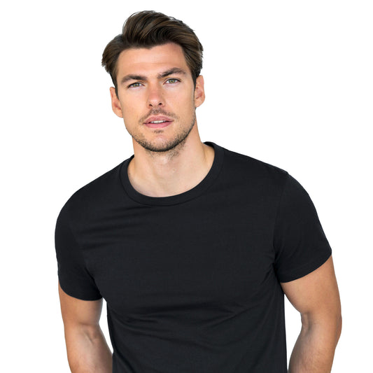 Basic Heavyweight Crew Neck T-Shirt - Black