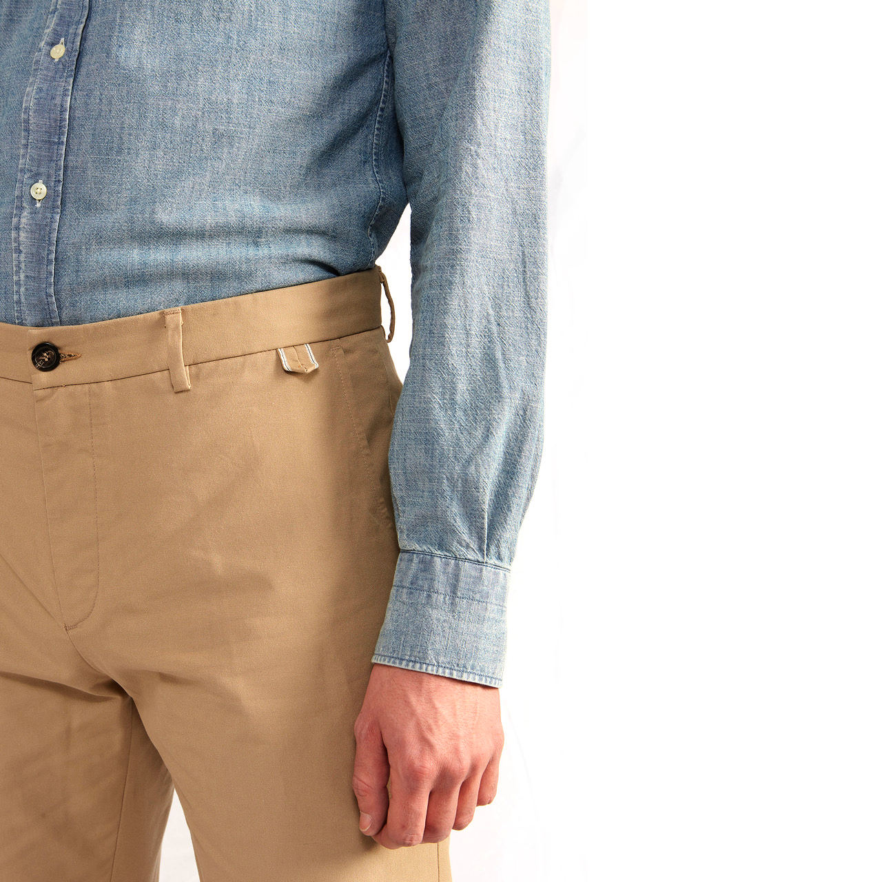 Brando Selvedge Canvas Chino - Beige