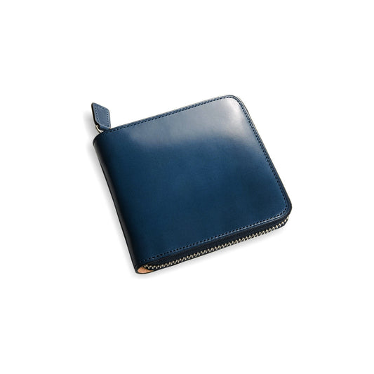 Bi-Fold Zip Wallet - Poseidon blue