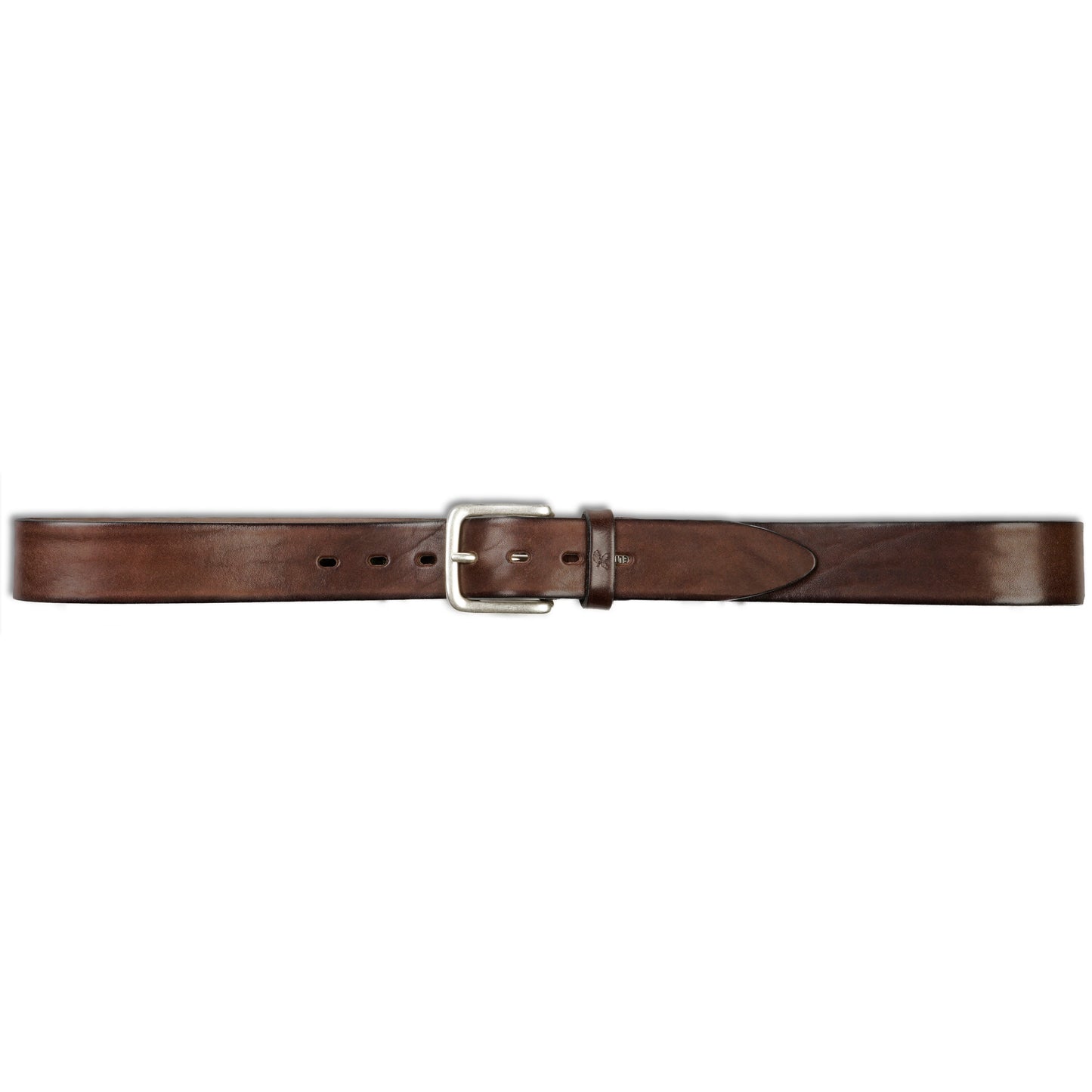 Blake Silver Brass Buckle - Brown - 4cm