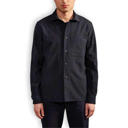 Cali Fancy Stripe Hemd - Navy