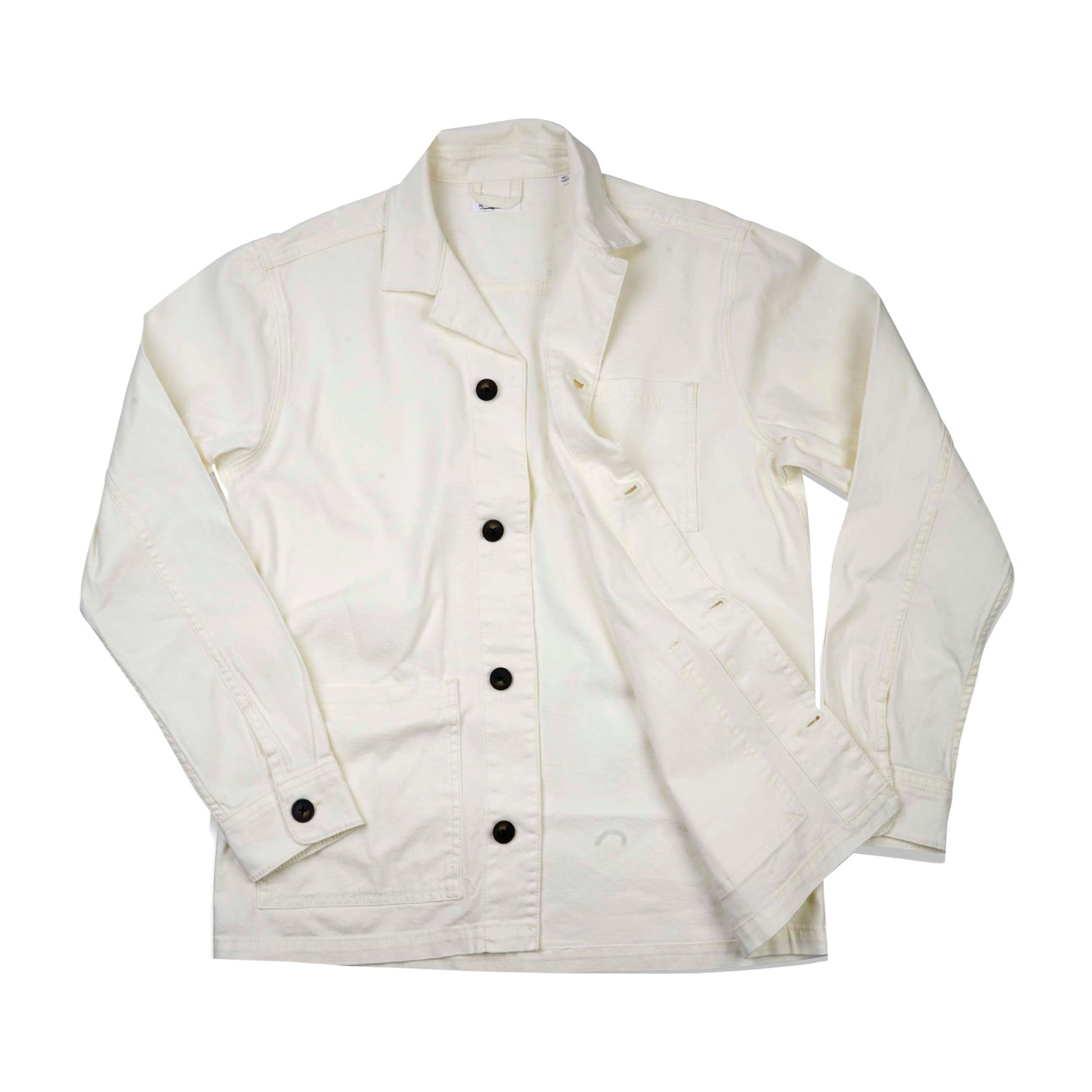 pine blazer canvas overshirt white