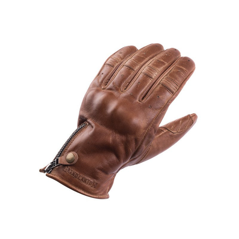 Frand Canyion leather moto glove cognac