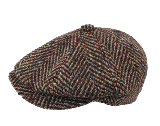 Henry Wool Newsboy Cap - Bordeaux