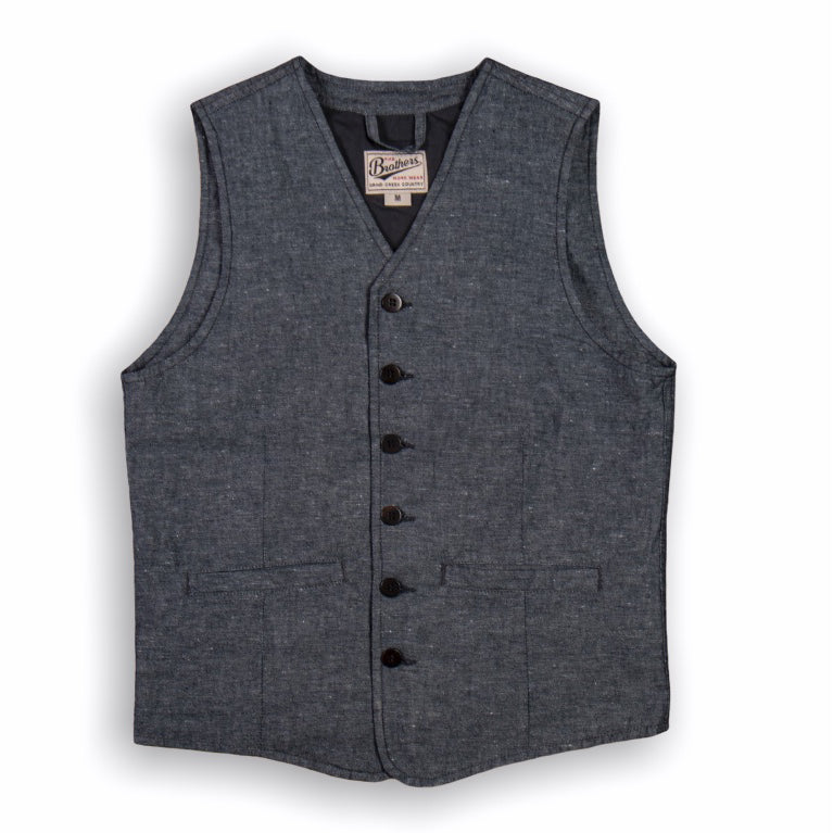 1905 Hauler Vest Linen - Smoke Grey