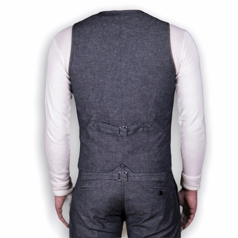 1905 Hauler Vest Linen - Smoke Grey