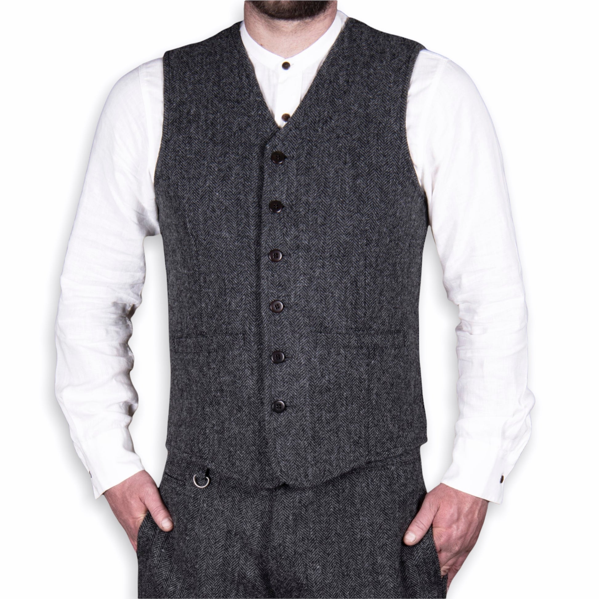 1905 hauler vest wool grey