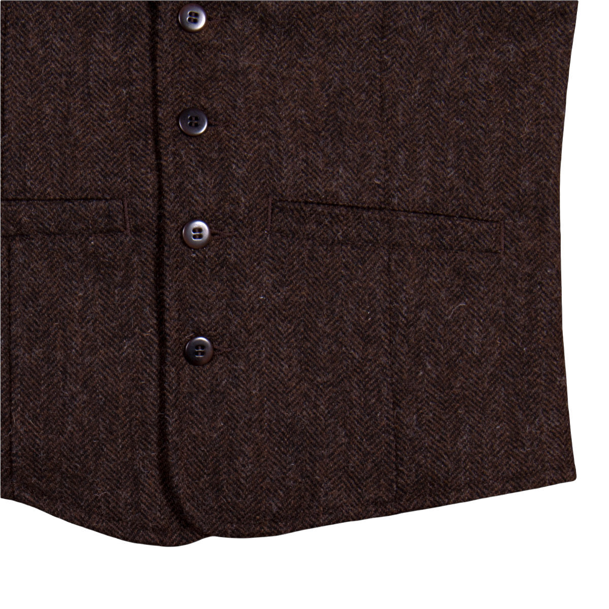 1905 hauler vest wool brown detail