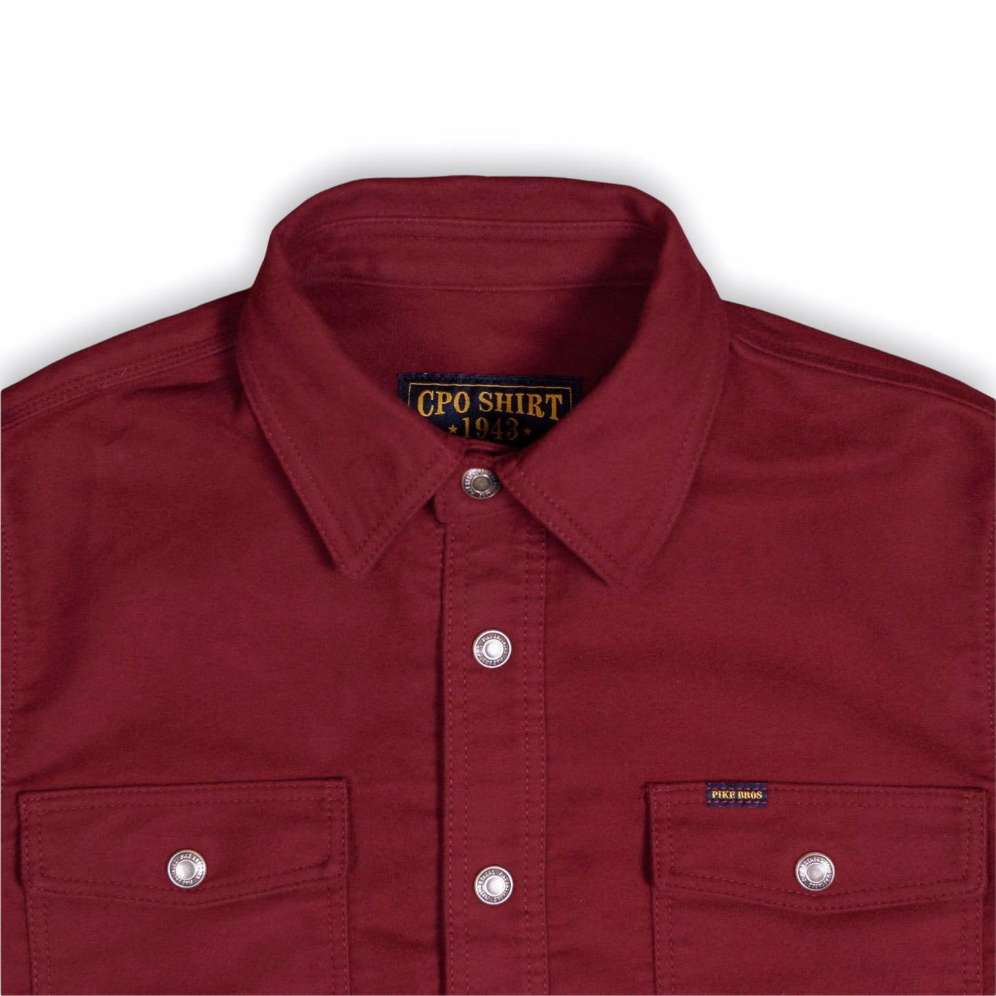 1943 CPO Moleskin Shirt - Dark Red