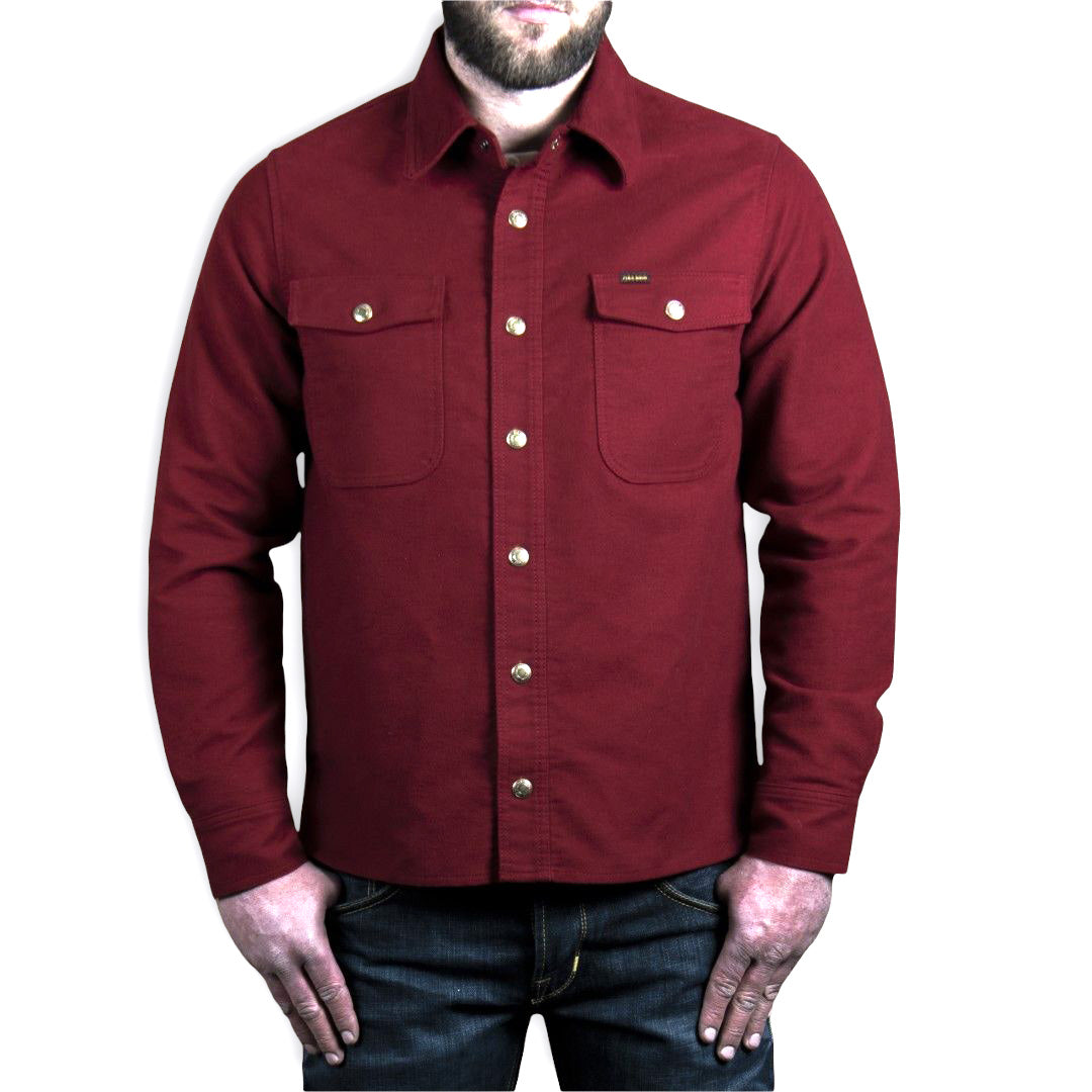 1943 CPO Moleskin Shirt - Dark Red