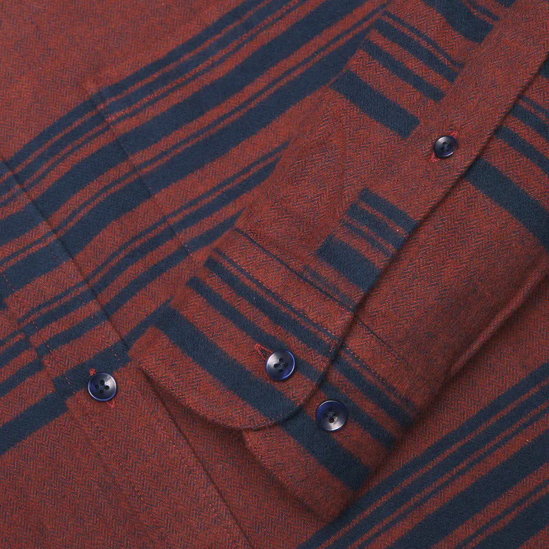 Labrosa Raw Cotton Shirt - Bordeaux