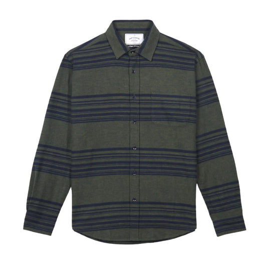 Portuguese Flannel Labrosa Raw Cotton Shirt - Green