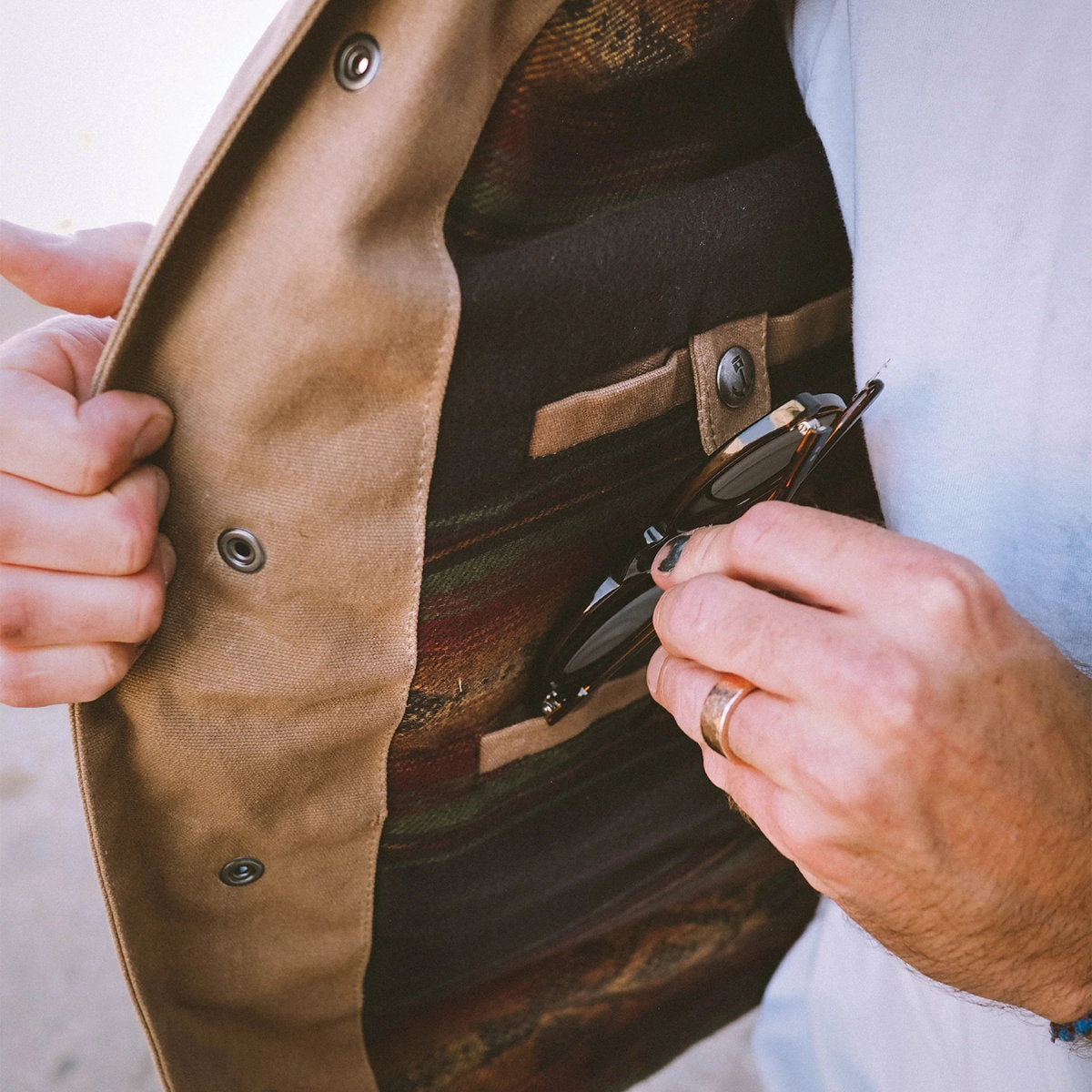 Mojave Canvas Waxed jacket - Olive