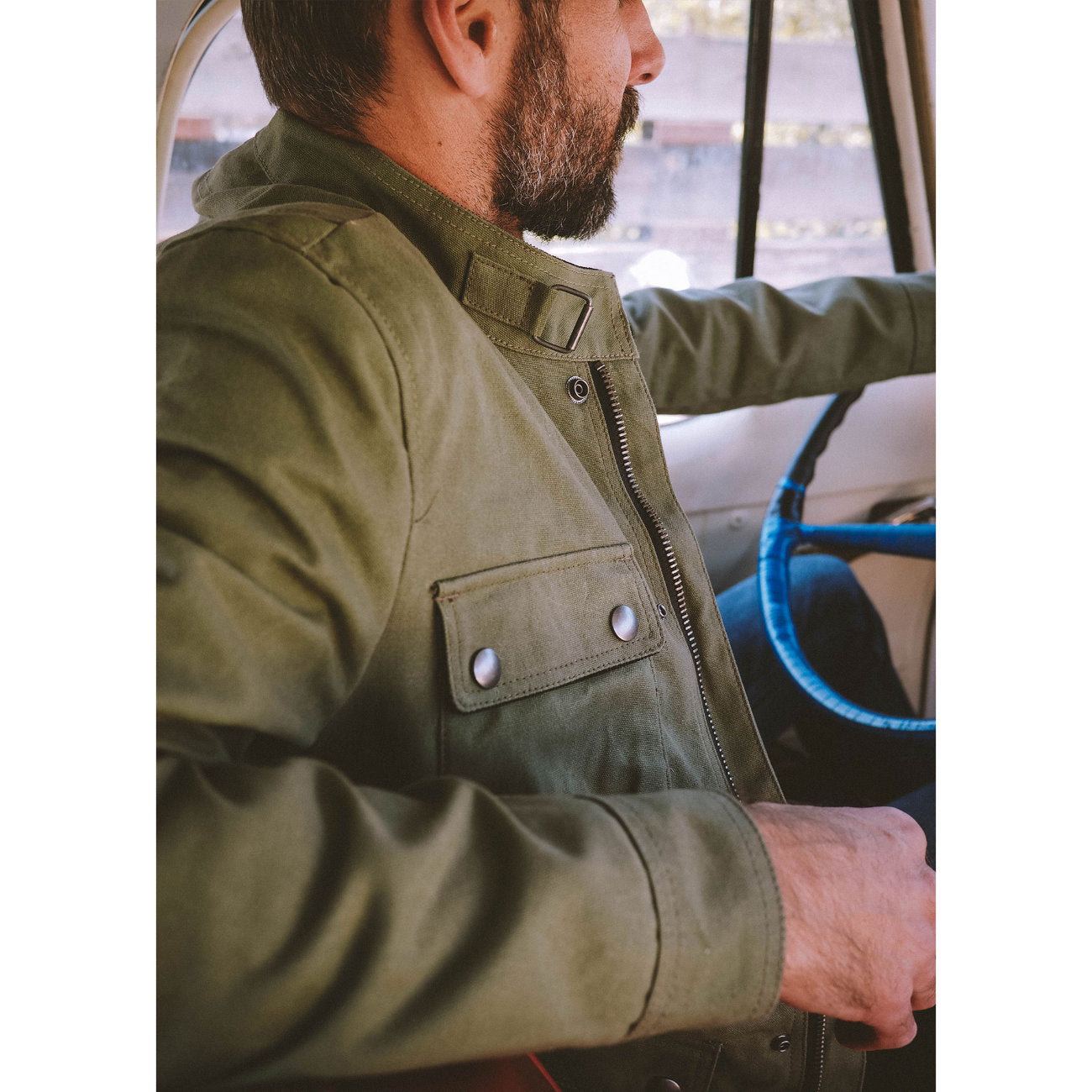 Mojave Canvas Waxed jacket - Olive