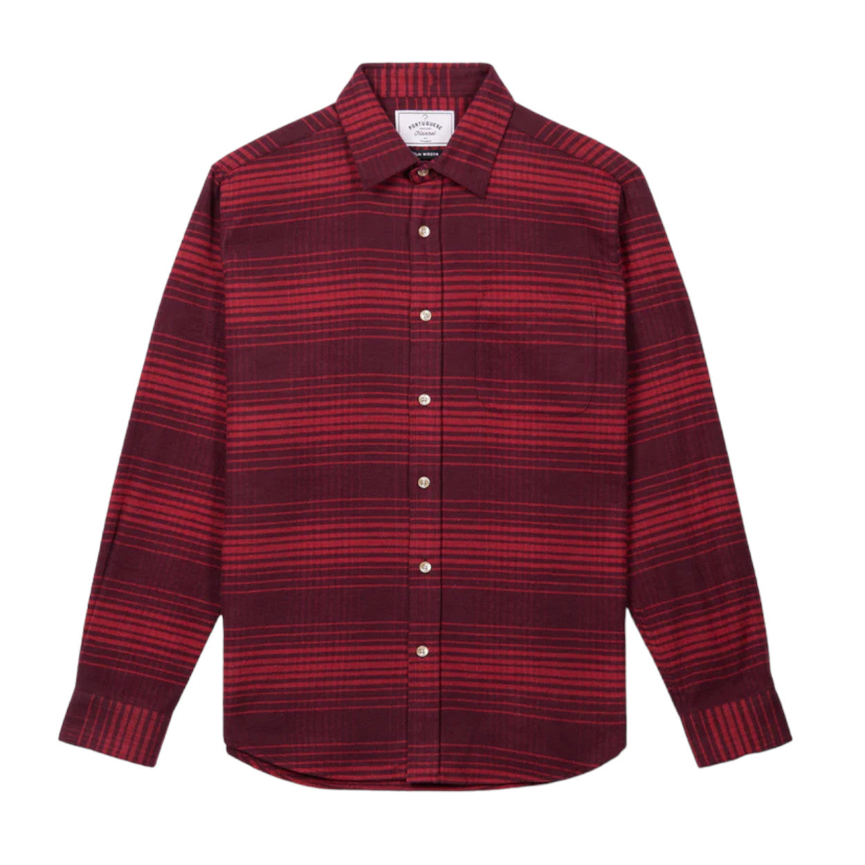 Portuguese Flannel Paralele Flannel Shirt - Red