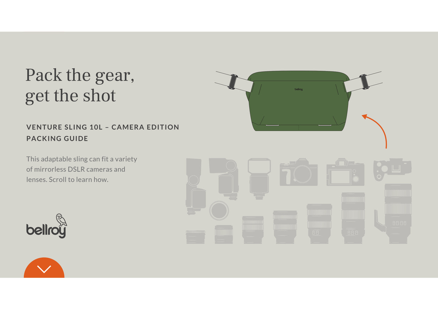 Venture Sling 10L Camera Edition - Ranger Green